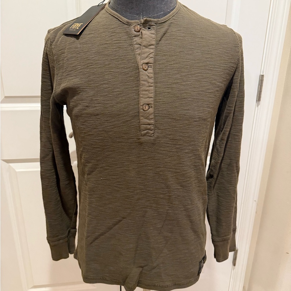 Frye Men's Olive Green Henley
